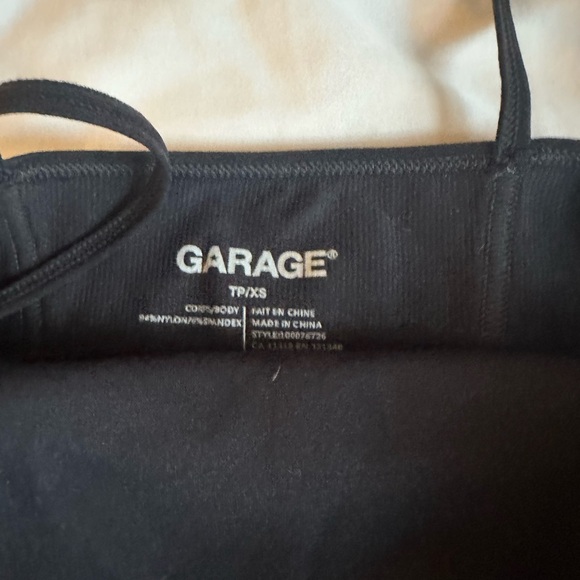 garage black seamless tank top corset top - Picture 4 of 5